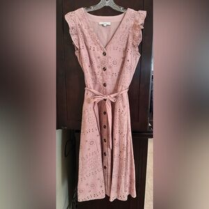 Loft Mauve Dress Size 10 New Without Tags